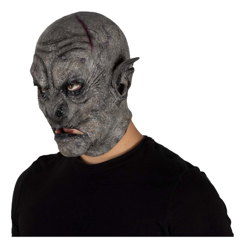 Máscara De Azog Guerrero Orco, Disfraz De Orco Monstruo Color Gris Oscuro Orc Azog