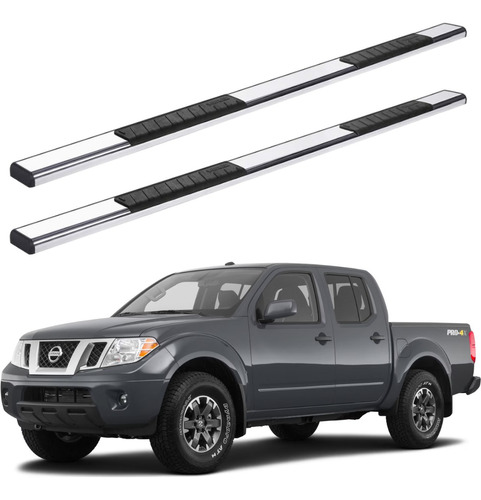 Estribos Serie 100 Nissan Frontier Pro 4x V6 2008 - 2020