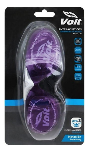 Goggle Mascara De Natación Adulto Voit Aeroswim Color Morado