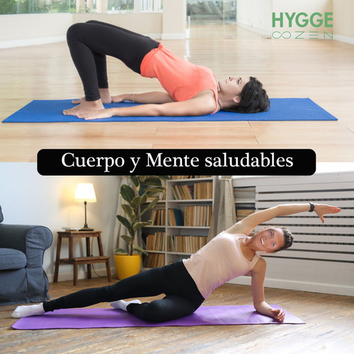 Imagen 7 de 10 de Mat Yoga Colchoneta Pilates Antideslizante Pvc 8mm + Correa