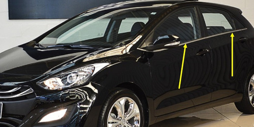 Imagem 1 de 2 de Kit Friso Cromado Mode Novo Hyundai I30 Pestana Base Janela