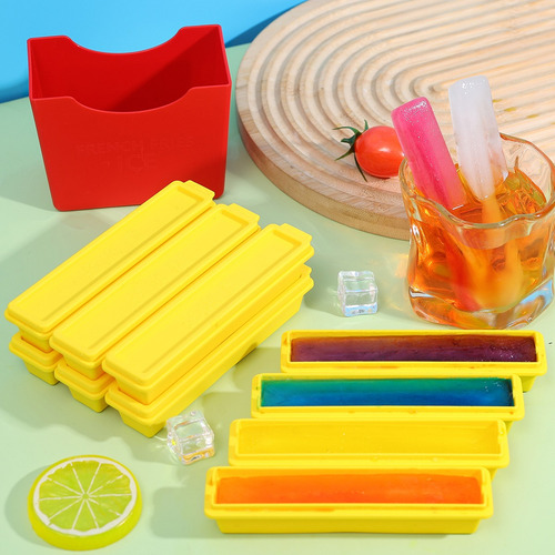 Juego De 2 Moldes Para Cubitos De Hielo Con Forma De Bandeja