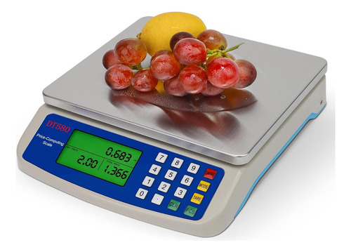 Báscula De Cocina Electrónica De 30 Kg De Acero Inoxi...