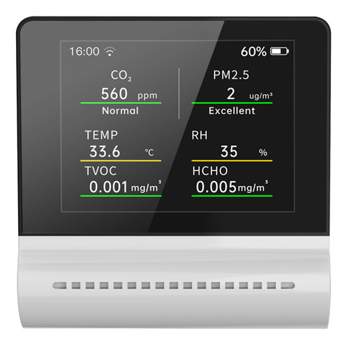 Medidor De Calidad Del Aire Doméstico 5 En 1 Noyafa Jsm16