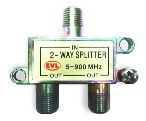 Splitter Divisor 2 Vias Sencillo 5-900mhz Evl(2360)usd1.00