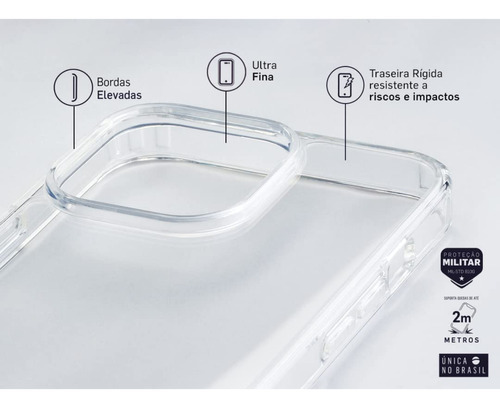 Capa Protetora Customic Anti Impacto Para iPhone 12/12 Pro Cor Branco