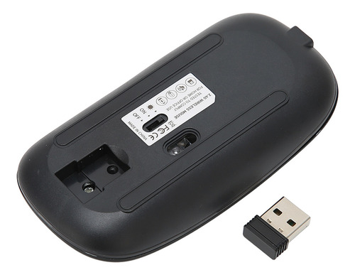 Ratón Inalámbrico De 2,4 G, Ultrafino, Recargable, Silencios