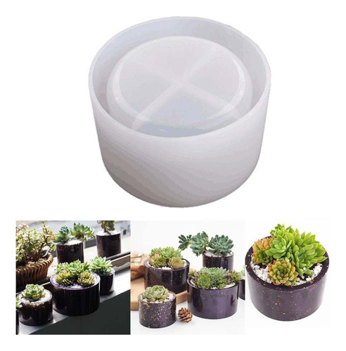 Vaso De Flores Molde De Silicone Faça Você Mesmo Grande