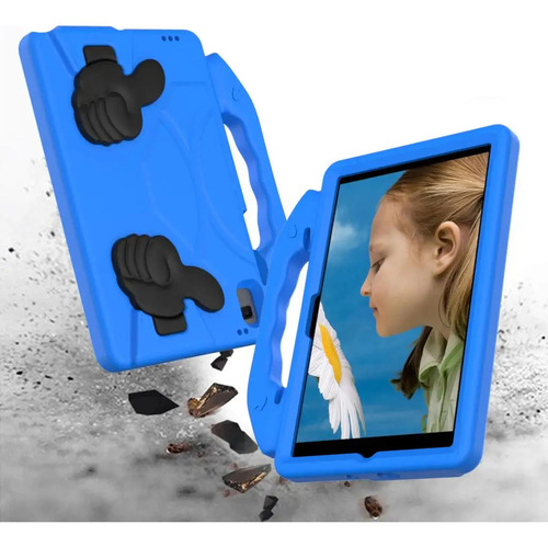 Funda Tablet Uso Rudo Manita Pulgar Eva Lenovo Azul M10 3ra Generacion Tb-328fu / Tb-328xu