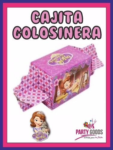 Princesa Sofia Cajita Golosinera C/forma Caramelo - Envíos! 