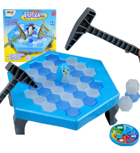Brinquedo Jogo Pinguim Quebra Gelo Clássico Infantil Grande