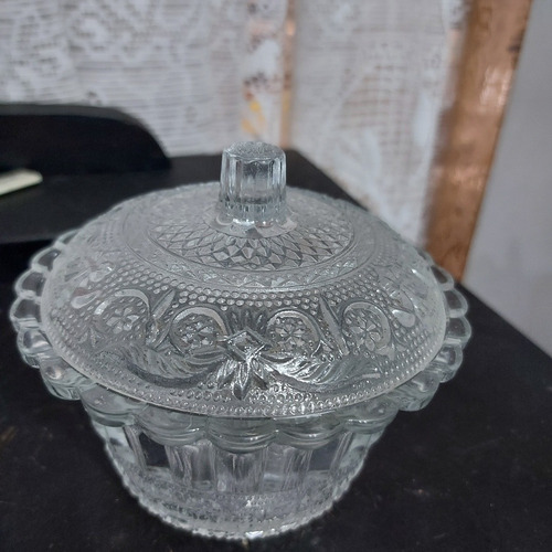 Imagem 2 de 10 de Bomboniere Baleiro Antigo Cristal Em Perfeito Estado