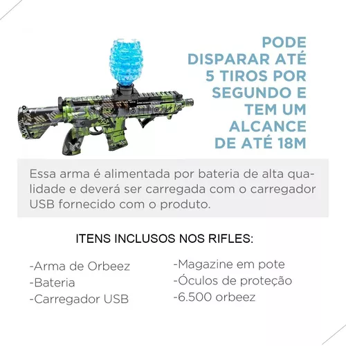 Gel Blaster Rifle AKM Elétrico de Bolinhas de GEL Orbeez - Airsoft