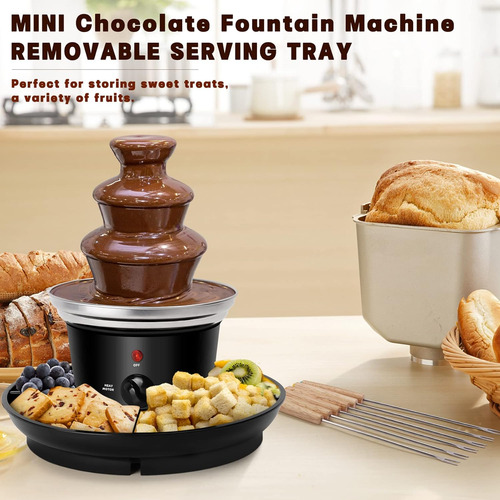 Fuente De Fondue De Chocolate De 16 Oz, Mini Fuente De Choco