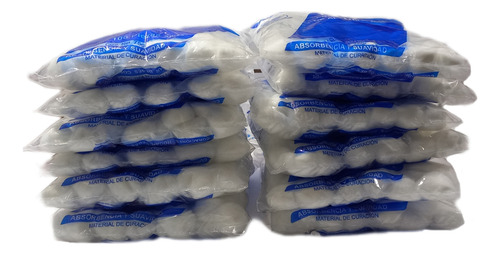 Torunda De Algodón Absorbente 75 Gramos (12 Piezas)