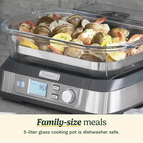 Vaporizador Cuisinart Stm-1000 Cook Fresh Digital De Vidrio,