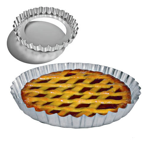 Tarta De Aluminio Desfondable N4 28cm - Cotillón Waf