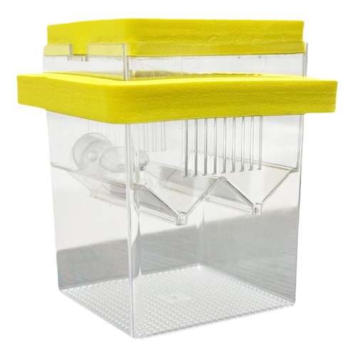 Caja De De Acuarios Hotadores De Peces Flotantes Amarillo