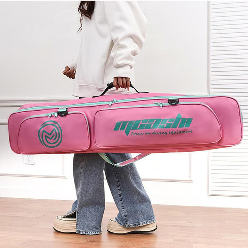 Long Fins Bag Tote Almacenamiento De Equipos De Rosa