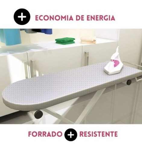 Imagem 4 de 4 de Forro Térmico Microperfurado Tábua De Passar Roupa 120x45cm