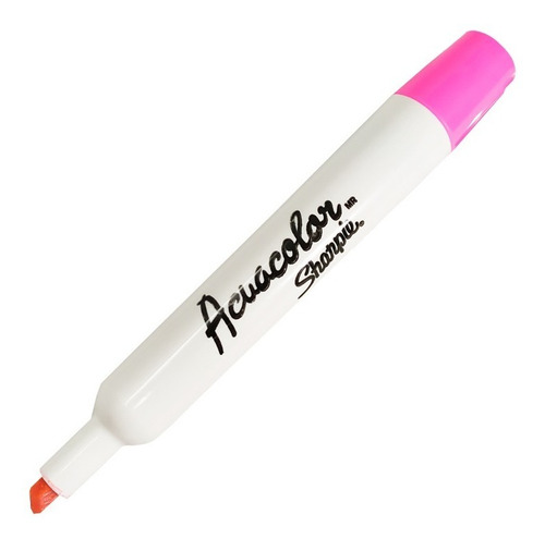 Marcador Base Agua Sharpie Acuacolor Rosa Punta Cincel