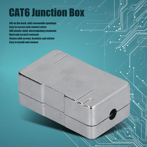 Caja De Conexiones Cat6 Abs Plástico Rj45 De Un Solo Puerto