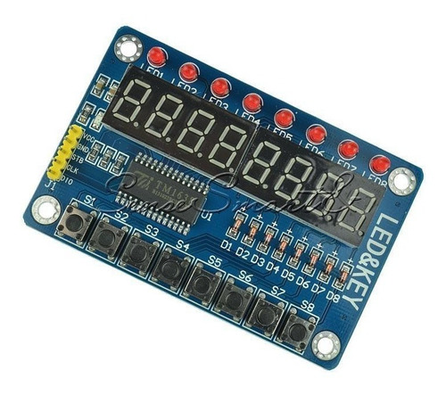 Modulo Digital Tm1638 8 Bits Teclado Y Display Leds Arduino