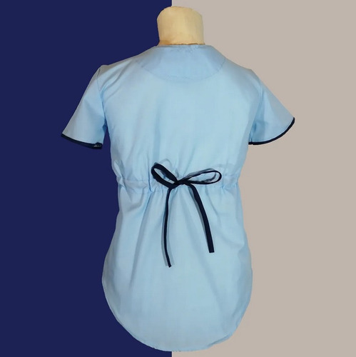 Ambo Médico Uniforme Sanitario Ume Combinados / Ambos Koi Chaqueta Celeste Con Azul Marino / Pantalon Azul Marino Con Celeste M