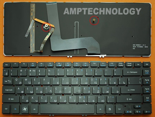 Teclado Laptop Acer Aspire M5-481t M5-481tg M5-481pt M5-481p