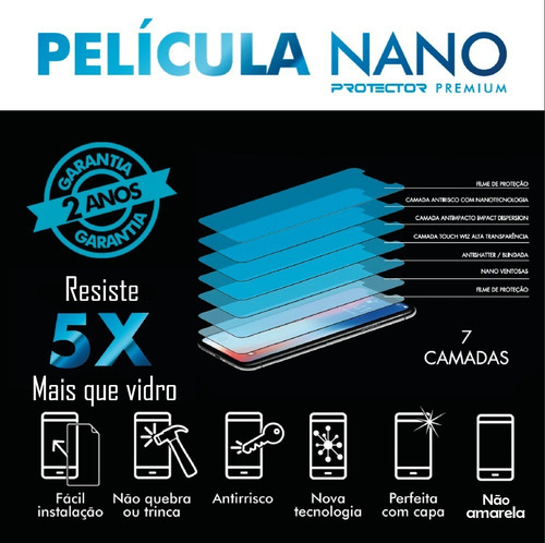 Imagem 4 de 7 de Pelicula iPhone 11 Pro Max - 7 Camadas Proteção Blindada