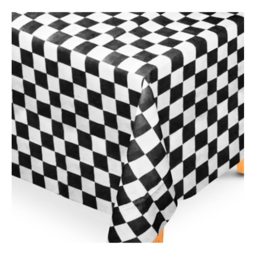 Tnt Quadriculado Xadrez Preto E Branco 1,40 X 8 Metros