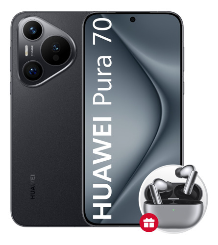 Huawei Pura70 12 Gb + 256 Gb Negro + Freebuds Pro 3