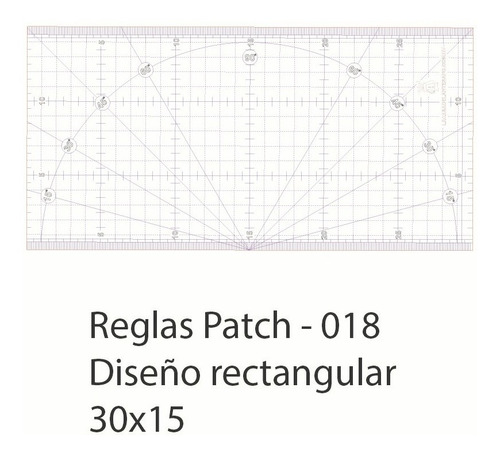 Regla Para Patchwork De Acrilico 30*15cms.