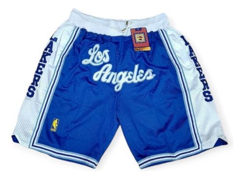 Short De Basquet Nba De Los Angeles Lakers Talle L Blue