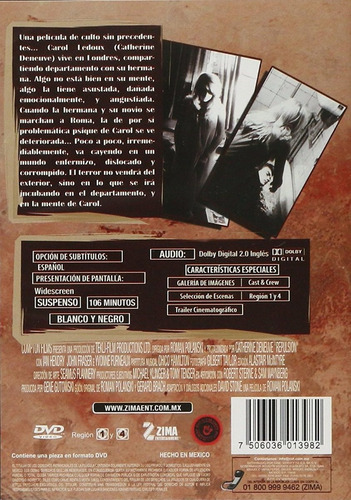 Repulsion 1965 Roman Polanski Pelicula Dvd