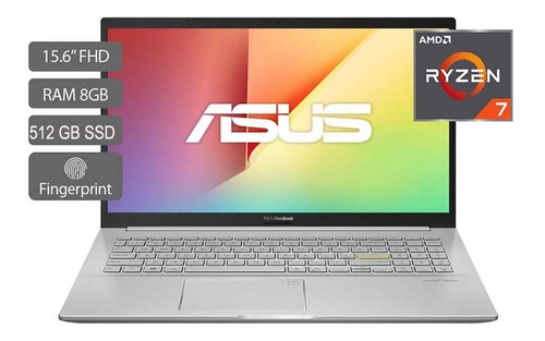Imagen 1 de 5 de Portatil Asus M513ia-bn738 Amd R7-4700u 512 Ssd 8gb Endless