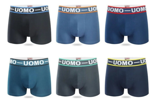 Bóxer Uomo Hombre Algodón - Pack 12 Unid. Talle Especial 5xl