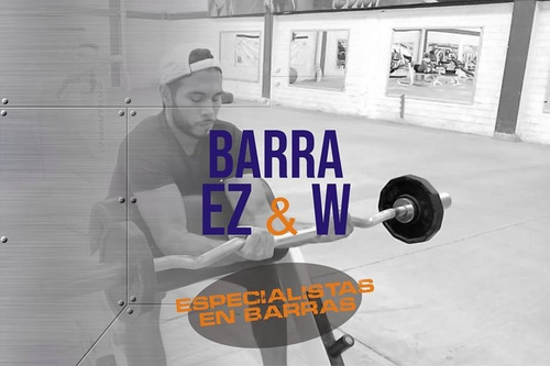 Barra Ez Maciza Cromada C/topes 1,20m Disco Gmp
