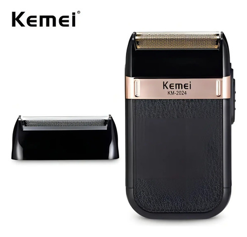 Barbeador Shaver Elétrico Sem Fio Kemei 2 Lâminas Km-2024