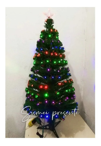 1 Árvore De Natal Fibra Ótica Led Colorido 90cm Bivolt Top | Parcelamento  sem juros