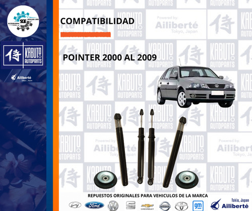 Juego 4 Amortiguadores C/ Bases Vw Pointer 98 99 02 01 02 03