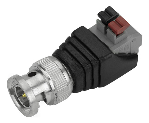 100x Conector Bnc Macho Borne Engate Rápido Câmera De Cftv