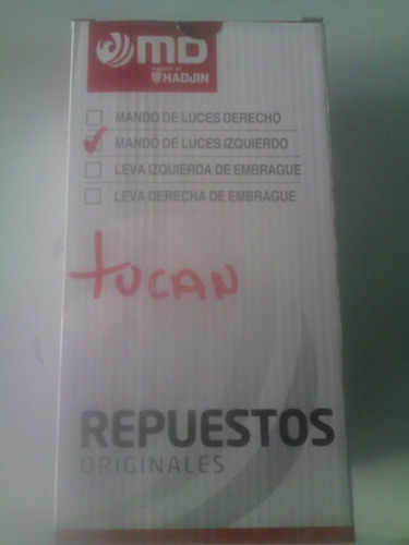 Mando Izquierdo Md Haojin Tucan 110cc Original
