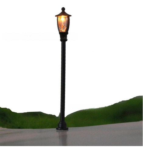 20 Piezas De Farola En Miniatura Para Modelismo Ferroviario,