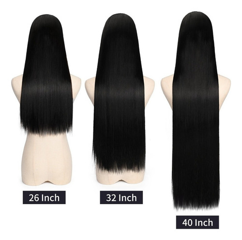 / Peluca Cosplay Púrpura Recta Larga 80 Cm