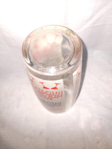 Antigua Coctelera Vaso De Mezcla De Vidrio Transparente (Usado)
