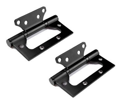 Imagen 1 de 1 de Bisagra Flap 4 PuLG. X 3 PuLG. X 2mm Negra El Par