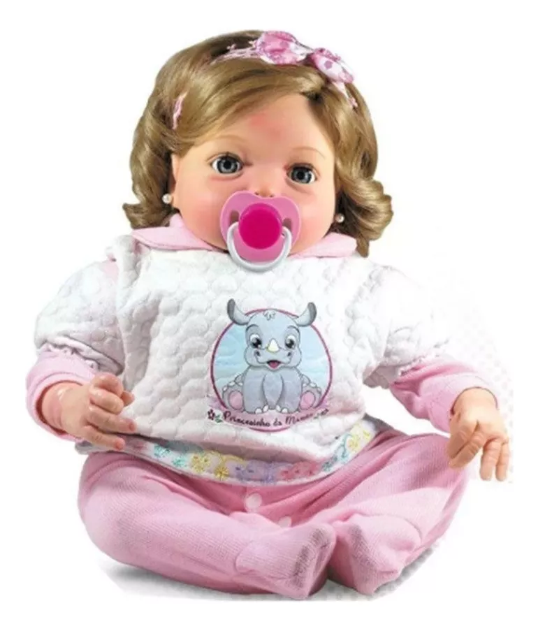 Boneca Bebê Reborn Realista Com Jogo de Roupa de Xodo Bege - Chic