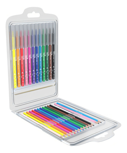 Conjunto Lapis Escolar Mega Color Com 26 Peças 691060