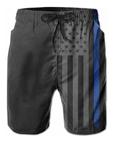 Yongcoler Men Swim Trunks Drawstring Elastic Waist 1h8w4